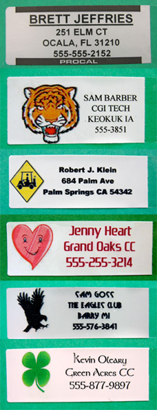 custom golf labels